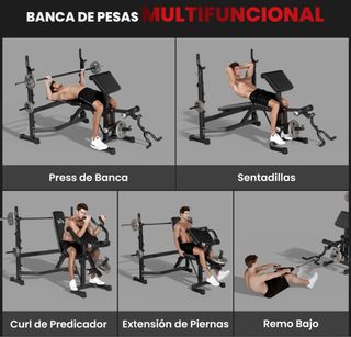 Banco de musculación multifunción