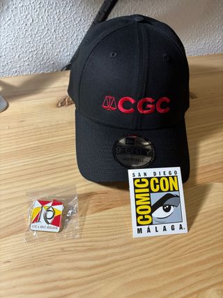 Gorra CGC y Pin SDCC Málaga Edición Limitada