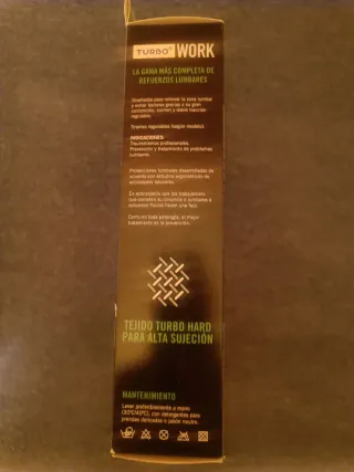 Faja Lumbar Turbo Work Negra