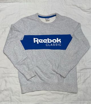 Sudadera Reebok Classic Talla M Gris/Azul