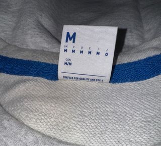 Sudadera Reebok Classic Talla M Gris/Azul