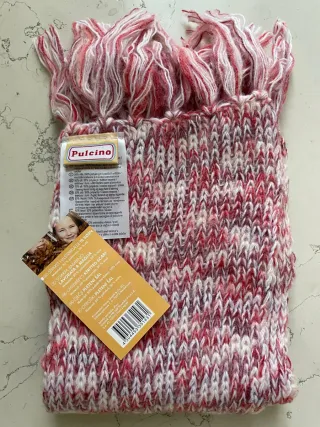 Sciarpa lavorata a maglia Pulcino bambina