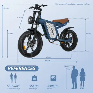 Bicicleta Eléctrica 1500W 2 Ruedas