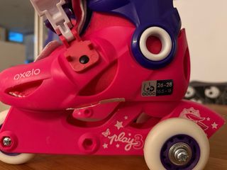 Patines Oxelo rosas y morados talla ajustable