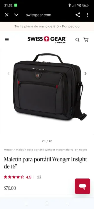 Maletín viaje Swiss Gear Negro