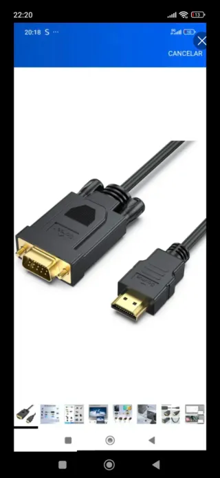 Cable HDMI a VGA