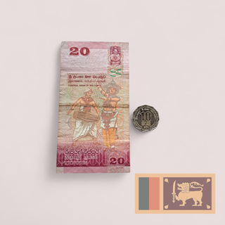 Moneda 10 RUPIAS y Billete 20 RUPIAS - Sri Lanka