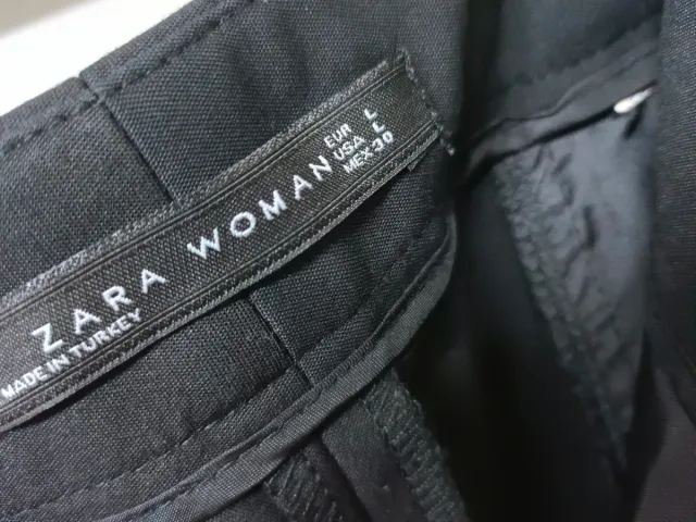 Pantalón Zara Woman Talla L Negro