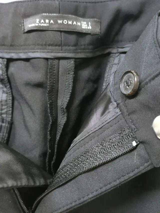 Pantalón Zara Woman Talla L Negro