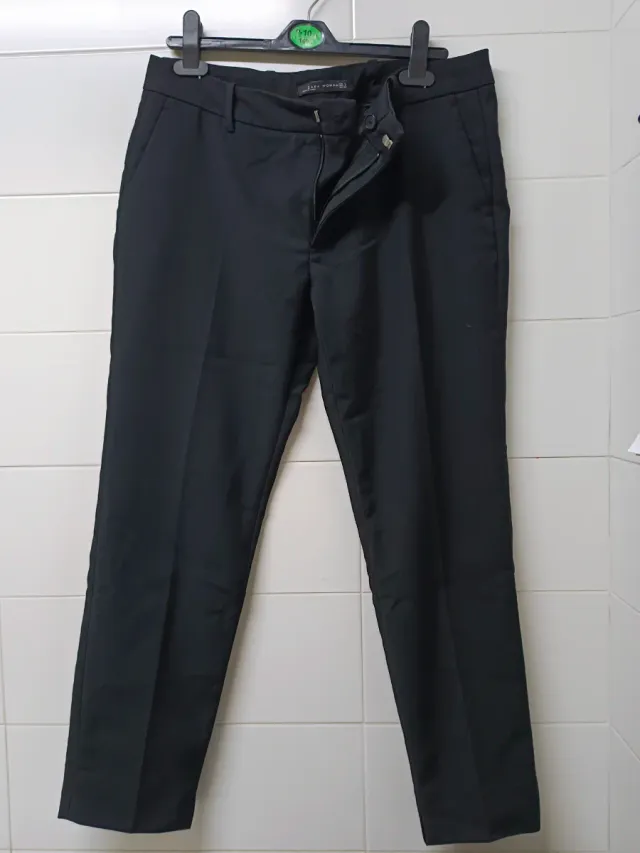 Pantalón Zara Woman Talla L Negro