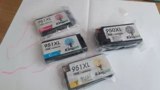 4 Cartuchos compatibles HP 951XL Cyan Magenta Amar