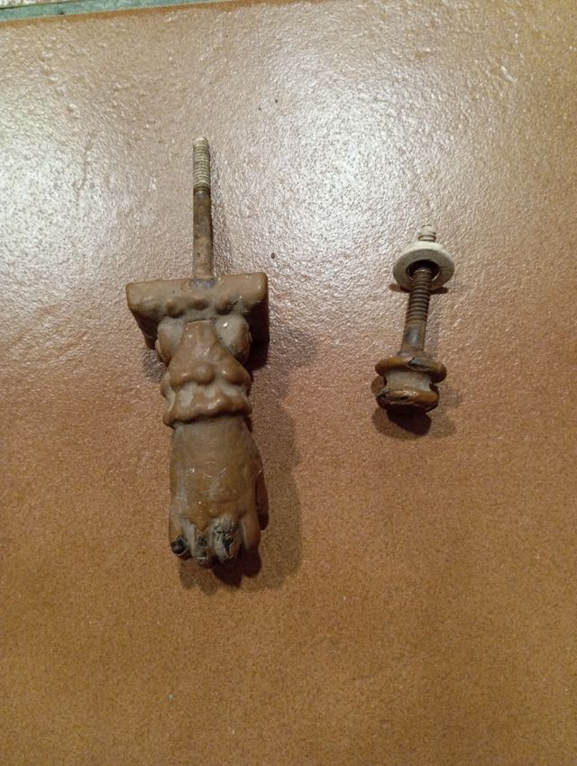 Llamador antiguo de puerta