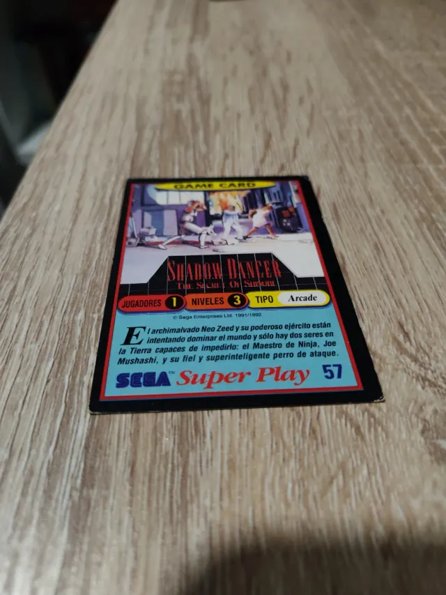 3 Cartas Sega Super Play Panini