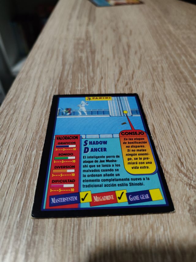 3 Cartas Sega Super Play Panini