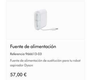 Fuente de alimentación Dyson 360 Eye
