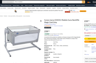 Culla Chicco Next2Me Magic Cool Grey