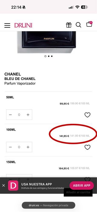 Bleu de Chanel PARFUM 100 ml
