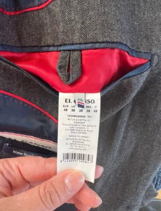 Americana El Ganso Gris de espiga 