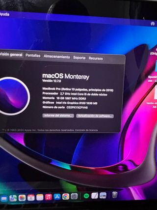 MacBook Pro 13 2015 Intel Core i5 16GB RAM