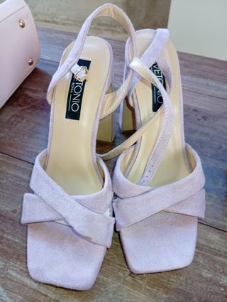 Sandali con tacco Svetonio rosa/viola