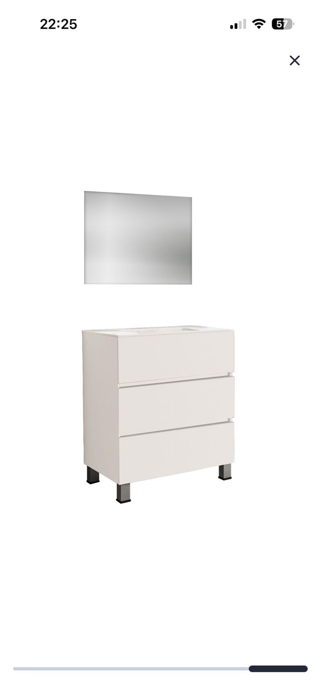 Mueble baño lavabo 70x45 sin abrir 