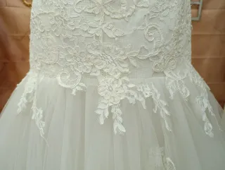Vestido de Novia Encaje Halter