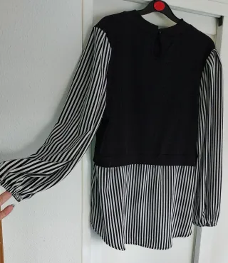Camisa de manga larga con rayas
Talla grande
1xl