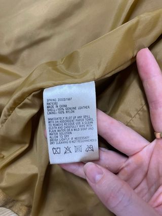 Chaqueta Timberland Cuero Marrón Talla M