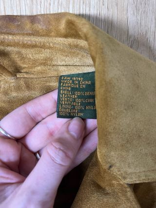 Chaqueta Timberland Cuero Marrón Talla M