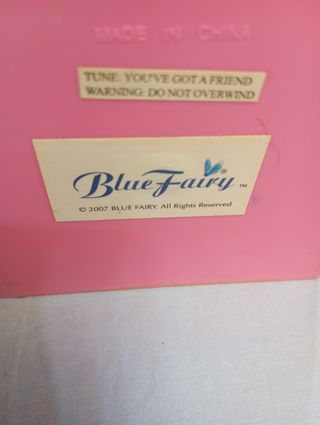 Cajita joyero musical con ositos y hadas.