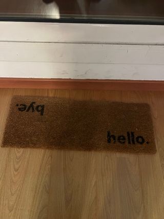 Tappeto d'ingresso Hello Bye