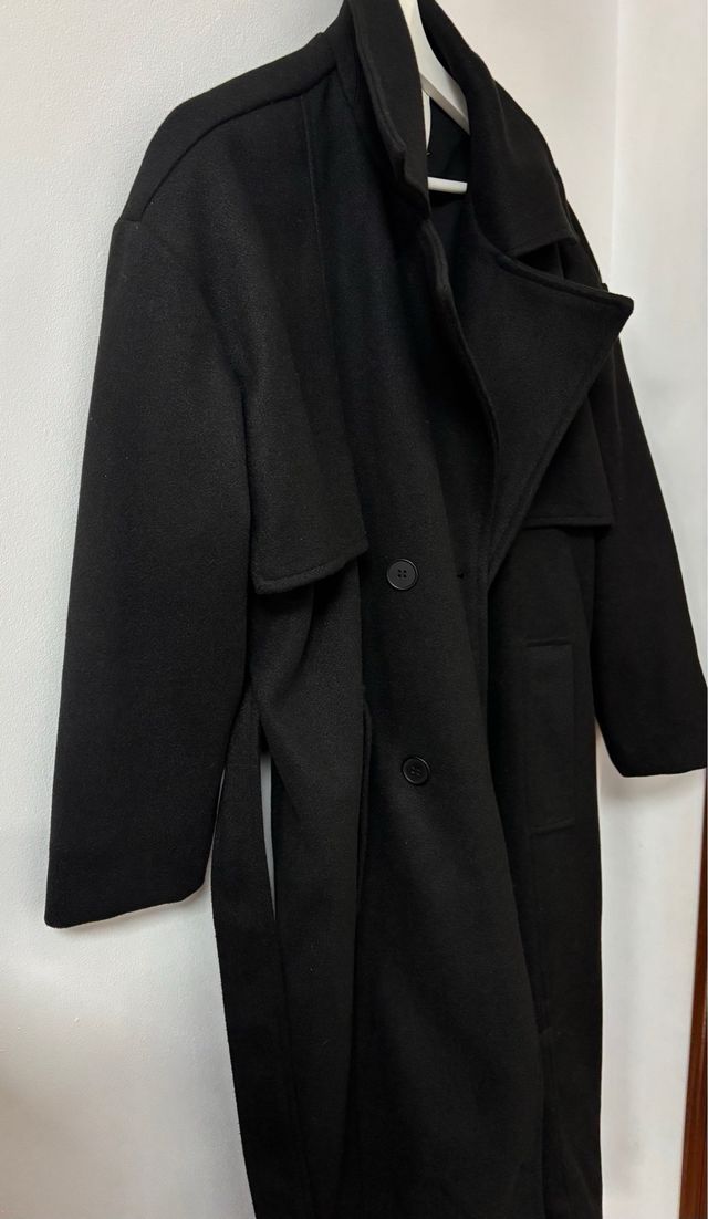 Abrigo negro largo