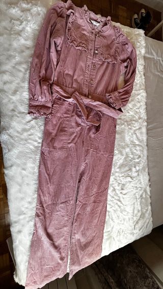 Mono de pana rosa Sara Salloum Talla 38