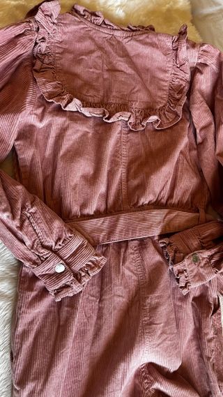 Mono de pana rosa Sara Salloum Talla 38