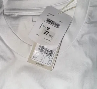Camiseta Adidas Blanca Talla M
