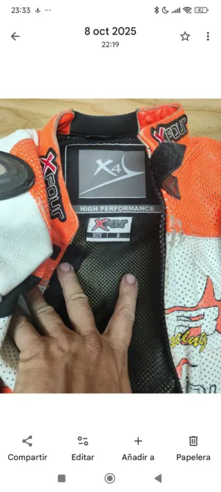 Mono de moto Xfour infantil enterizo