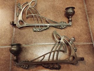 Candelabros Piano Modernistas Antiguos