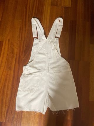 Mono tejano blanco corto talla 38