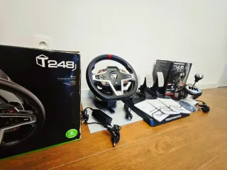 Volante PC Thrustmaster T248 + Pedales + Palanca T