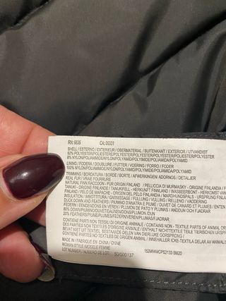 Plumífero Woolrich Negro con Capucha