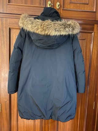 Plumífero Woolrich Negro con Capucha