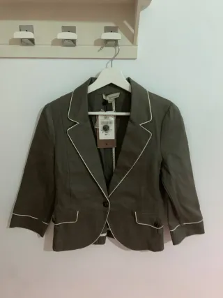 Blazer verde oliva mujer talla M