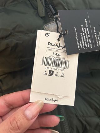 Chaleco plumífero Emilio Tucci verde 4XL