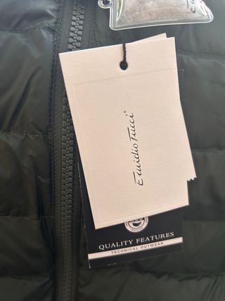 Chaleco plumífero Emilio Tucci verde 4XL