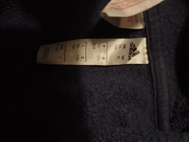 Felpa Adidas blu 15/16 anni