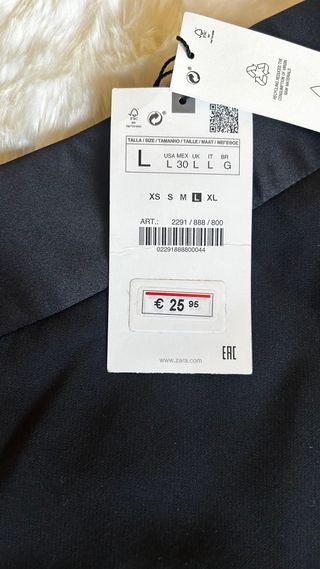 Falda pantalón Zara corta L sin estrenar