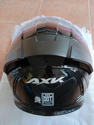 Casco modular negro con visera solar 2XL-3XL.