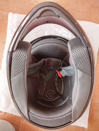 Casco modular negro con visera solar 2XL-3XL.