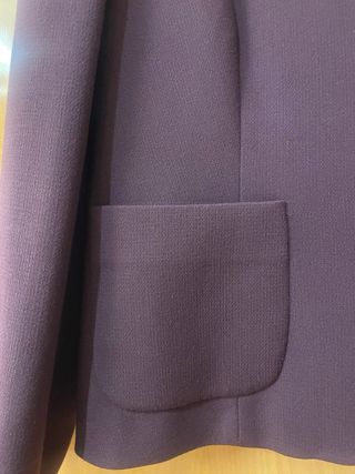 Blazer Dados Burdeos Talla 44 Mujer