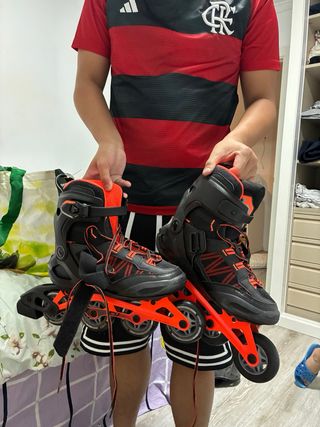 Patines en línea negros talla 41